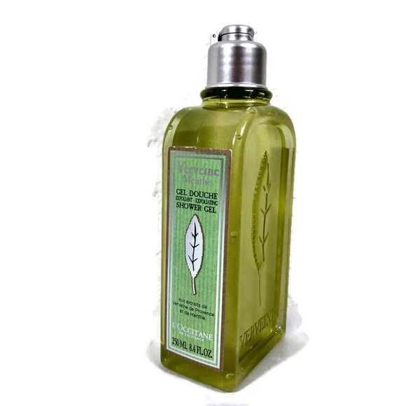 L'Occitane LIMITED EDITION Verbena Mint Exfoliating Shower Gel 250ml/8.4oz NEW
